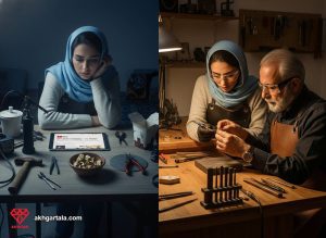 چالش‌ها و خطرات یادگیری خودآموز و رایگان طلاسازی بدون استاد، و اهمیت آموزش استاندارد برای جلوگیری از کسری طلا و حوادث کارگاهی.